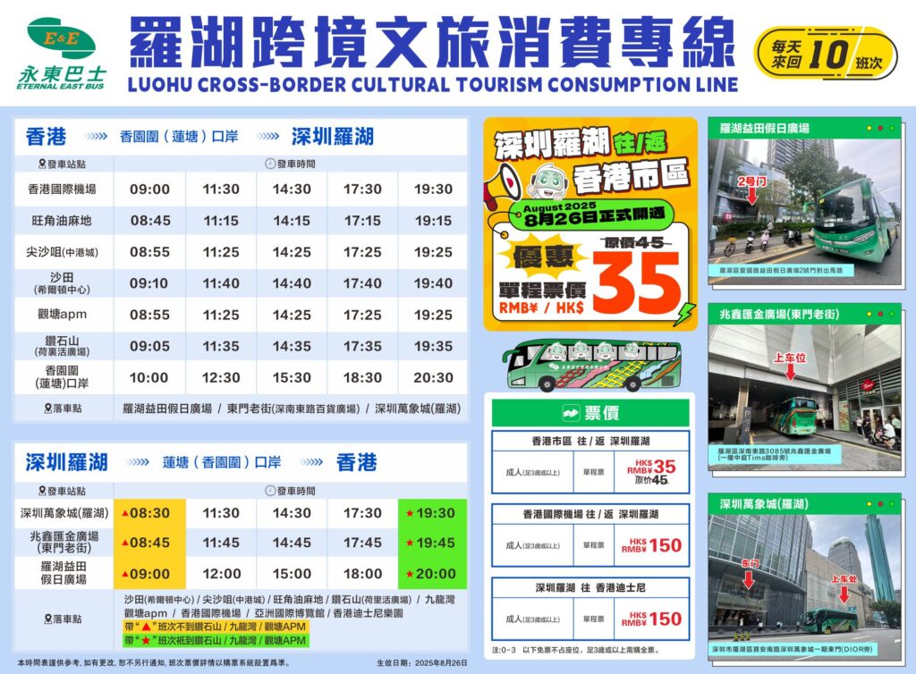 永東巴士跨境快線_深圳羅湖跨境文旅消費專線